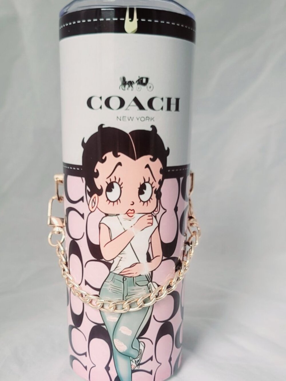 Luxury Designer Purse 20oz Tumbler w/Lid & Straw